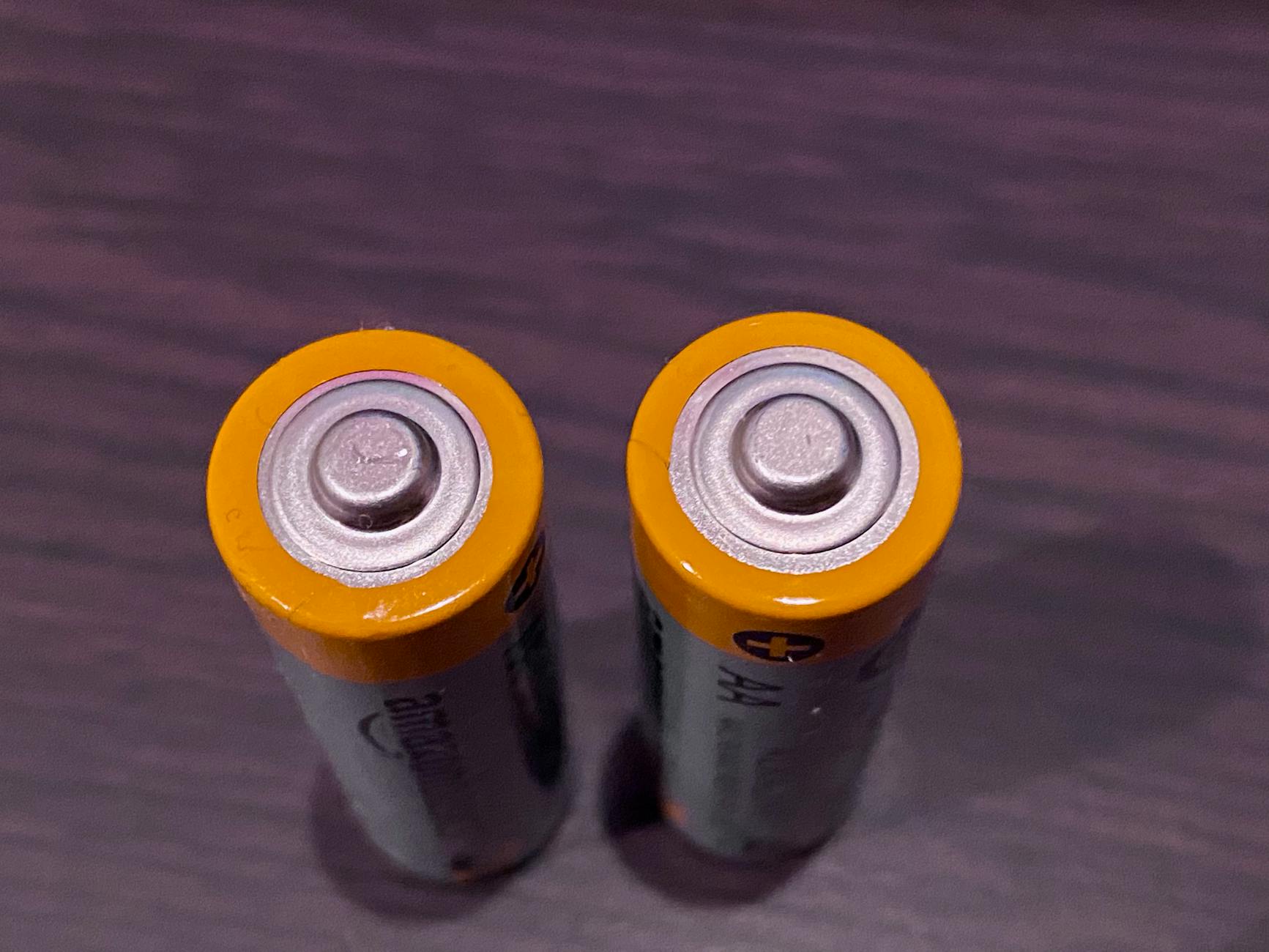 close up shot of batteries